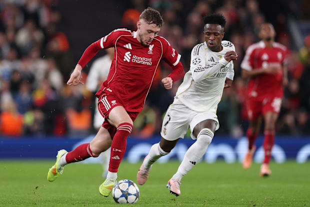 Conor Bradley and Vinicius Junior