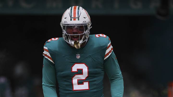 Dec 24, 2023; Miami Gardens, Florida, USA; Miami Dolphins linebacker Bradley Chubb (2) runs on the field prior to the game Dallas Cowboys at Hard Rock Stadium. Mandatory Credit: Sam Navarro-Imagn Images