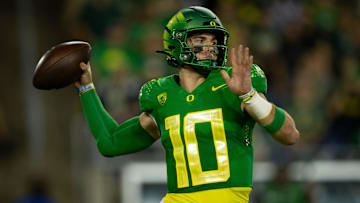  At Auburn Bo Nix was a 59 percent passer. At Oregon he set a national record for accuracy and developed into a first round draft pick.