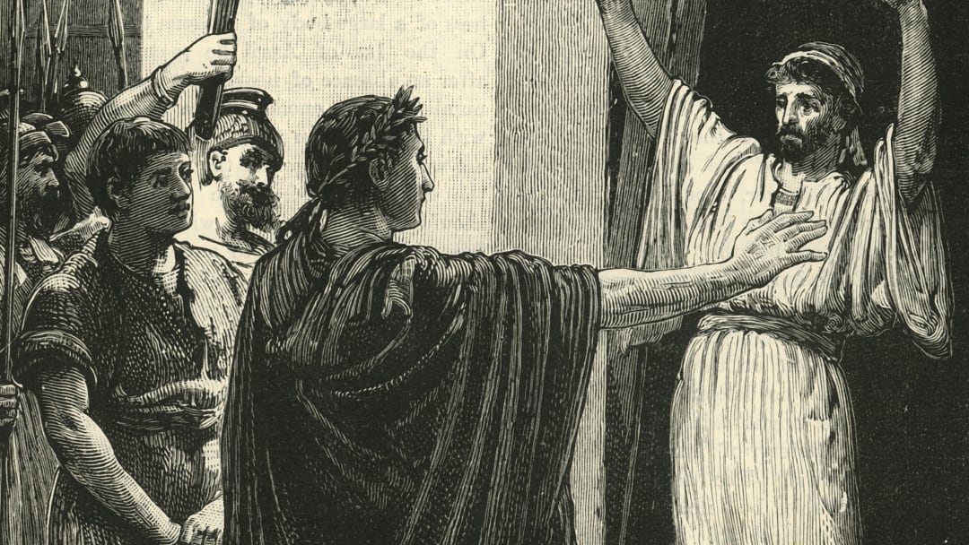 Caesar Possessing Himself Of The Treasure In The Temple Of Saturn
