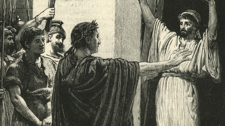 Caesar Possessing Himself Of The Treasure In The Temple Of Saturn