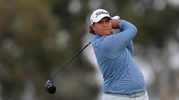 Aldrich Potgieter topped a tee shot early in his first round at Bay Hill. Aldrich Potgieter topped a tee shot early in his first round at Bay Hill.