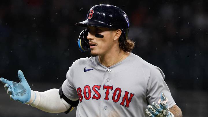 Boston Red Sox left fielder Jarren Duran (16).