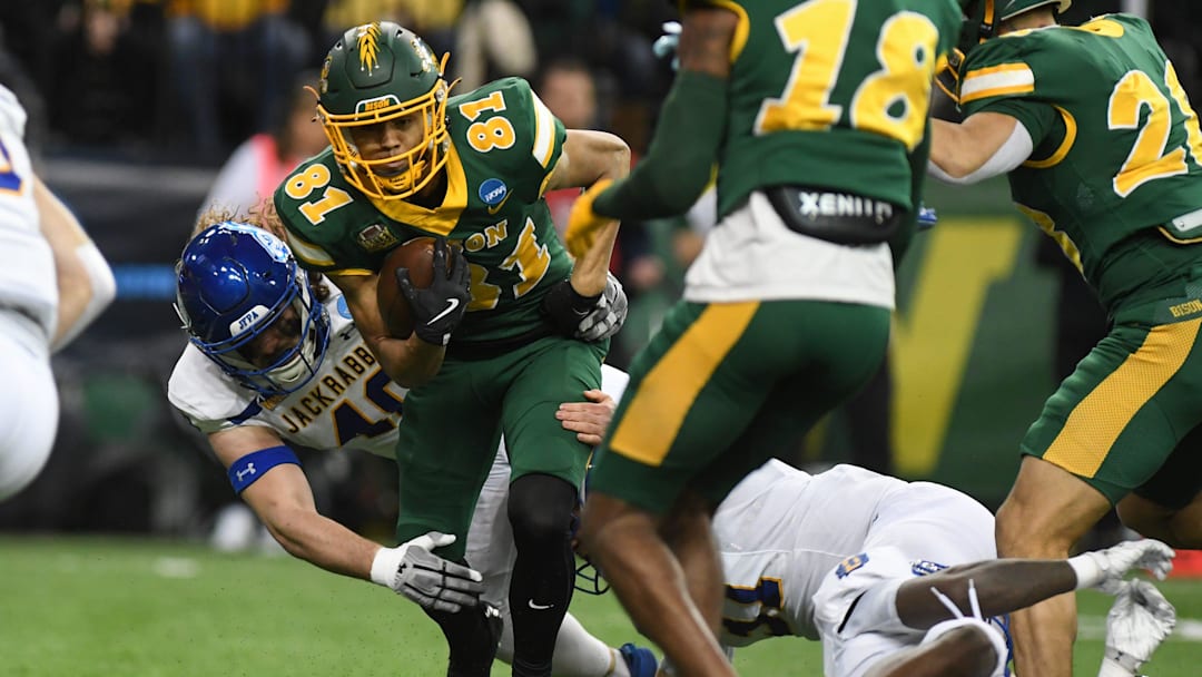 North Dakota State Bison wide receiver Jackson Williams (81)