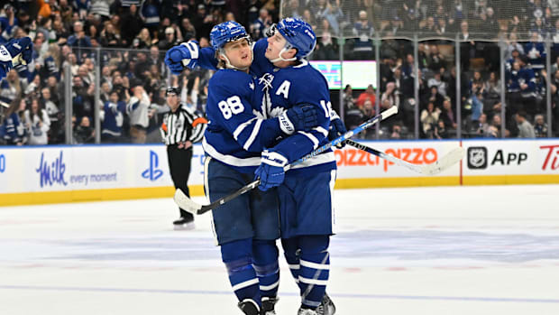 Toronto Maple Leafs forwards Mitch Marner and William Nylander