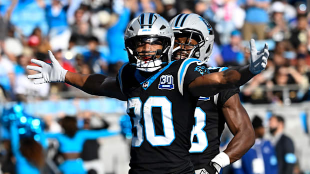 Carolina Panthers running back Chuba Hubbard