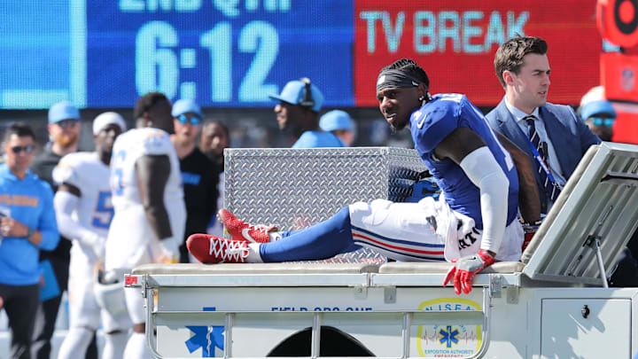 Malik Nabers tore his ACL just under a month ago. Malik Nabers tore his ACL just under a month ago.