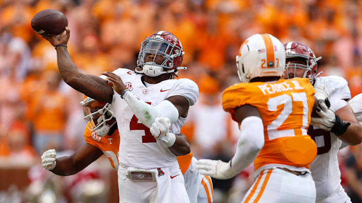 Jalen Milroe, Dominic Bailey, Alabama Crimson Tide, Tennessee Volunteers