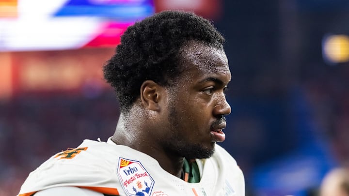 Miami Hurricanes defensive lineman Rueben Bain Jr.