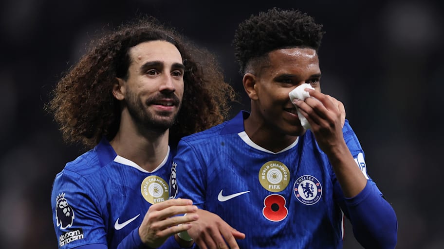 Marc Cucurella and Estevao.