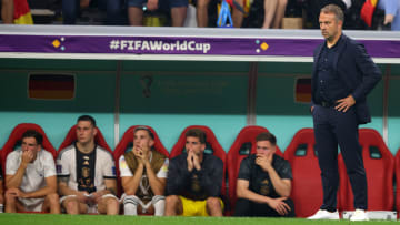 Hansi Flick en el Mundial de Qatar 2022, cuando era entrenador de la selección de Alemania
