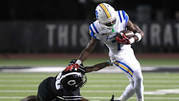 Frenship's Chase Campbell runs with the ball against Lubbock-Cooper in a non-district football game, Friday, Sept. 20, 2024, at Pirate Stadium in Woodrow.