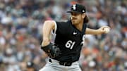 Chicago White Sox relief pitcher Fraser Ellard (61) throws against the Detroit Tigers at Comerica Park. 