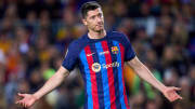 Robert Lewandowski a eu du mal à supporter l'élimination prématurée du Barça en C1. 