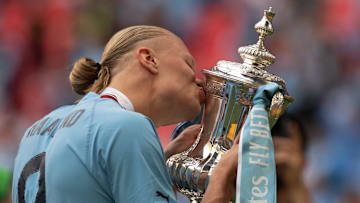 For Man City's Erling Haaland, the trophy was plenty reward for winning the FA Cup