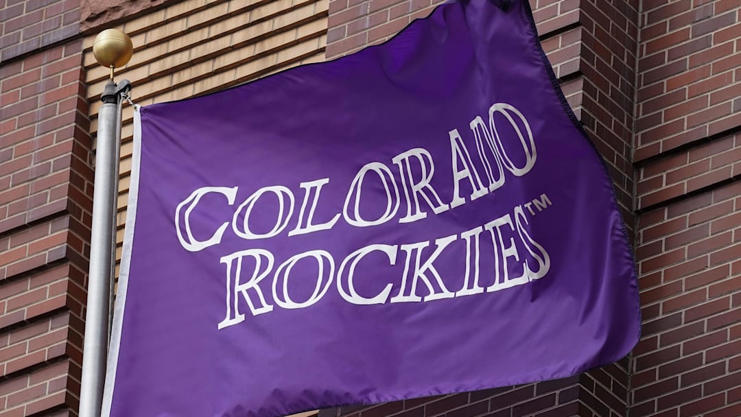 Apr 7, 2018; Denver, CO, USA; A general view of a Colorado Rockies flag before a game against the Atlanta Braves at Coors Field. Mandatory Credit: Troy Babbitt-Imagn Images
Apr 7, 2018; Denver, CO, USA; A general view of a Colorado Rockies flag before a game against the Atlanta Braves at Coors Field. Mandatory Credit: Troy Babbitt-Imagn Images