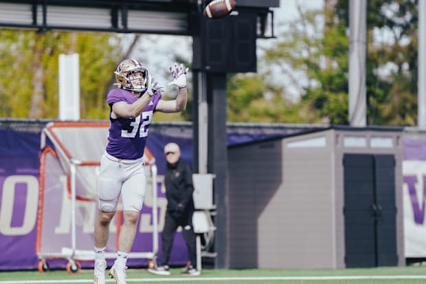 Tristan Warner has appeared on special teams for the Huskies. 