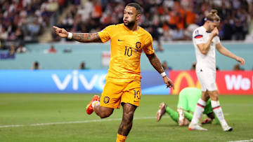 Memphis Depay a pu inscrire son premier but dans cette Coupe du monde 2022.