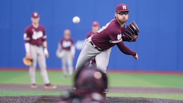 Mississippi State's Jacob Pruitt (30) pitches during the game between Mississippi State and the University of Memphis at FedExPark in Memphis, Tenn., on Tuesday, April 1, 2025.