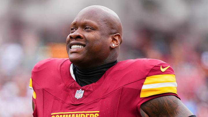 Washington Commanders offensive tackle Laremy Tunsil