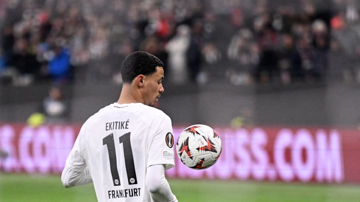 Hugo Ekitike im Trikot von Eintracht Frankfurt - doch wie lange noch? Hugo Ekitike im Trikot von Eintracht Frankfurt - doch wie lange noch?
