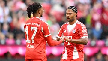 Michael Olise und Serge Gnabry zusammen im Einsatz (Archivbild)