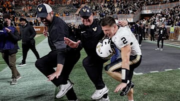 Diego Pavia led Vanderbilt to a win over rival Tennessee Saturday and a 10-2 record