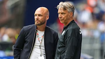 Die Macher in Elversberg vor dem Abflug? Sport-Vorstand Nils-Ole Book und Trainer Horst Steffen