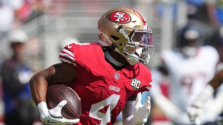 San Francisco 49ers wide receiver Jacob Cowing