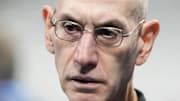 Aug 3, 2024; Villeneuve-d'Ascq, France; NBA commissioner Adam Silver during a game between the United States and Puerto Rico during the Paris 2024 Olympic Summer Games at Stade Pierre-Mauroy. Mandatory Credit: John David Mercer-Imagn Images