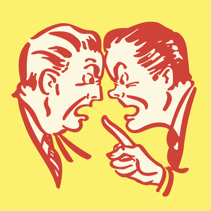 illustration of two men arguing