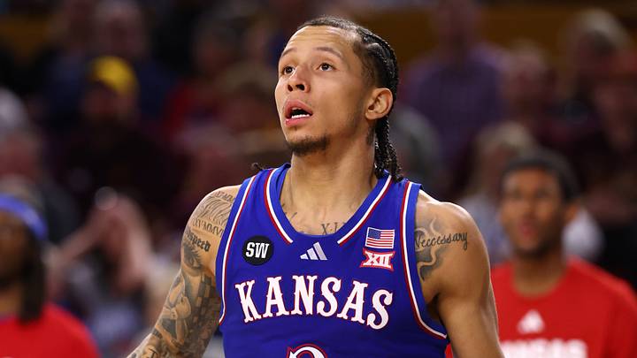 Kansas Jayhawks guard Tre White (3) 
