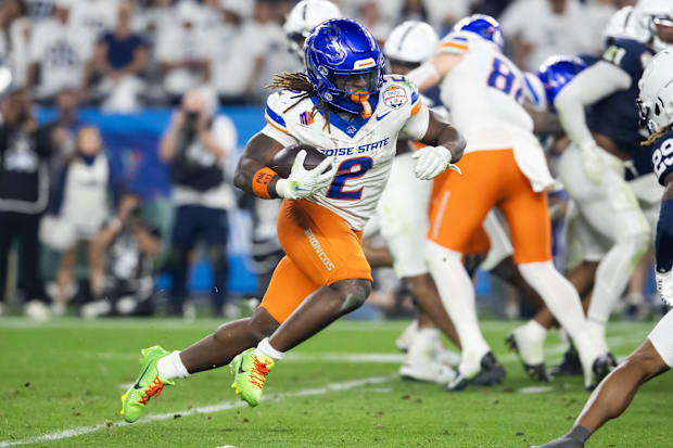 Boise State Broncos running back Ashton Jeanty against the Penn State Nittany Lions during the Fiesta Bowl.