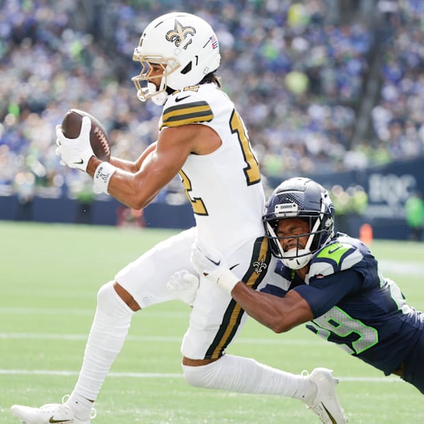 Saints receiver Chris Olave