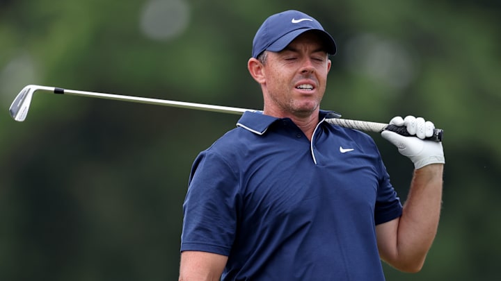 Rory McIlroy had frustrating moments Friday but rallied to the make the weekend at the U.S. Open. Rory McIlroy had frustrating moments Friday but rallied to the make the weekend at the U.S. Open.