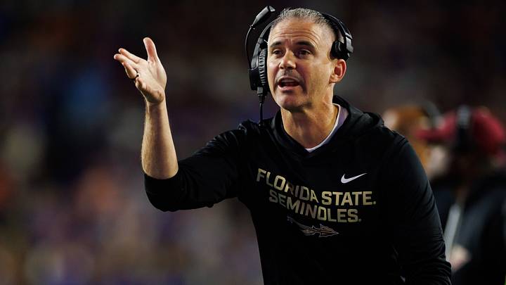 Florida State Seminoles head coach Mike Norvell