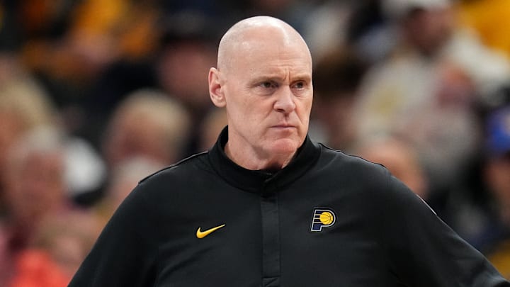Indiana Pacers head coach Rick Carlisle during a game against the Atlanta Hawks.