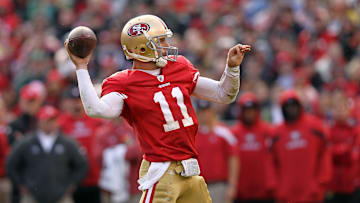San Francisco 49ers quarterback Alex Smith during a 2011 matchup with the Arizona Cardinals