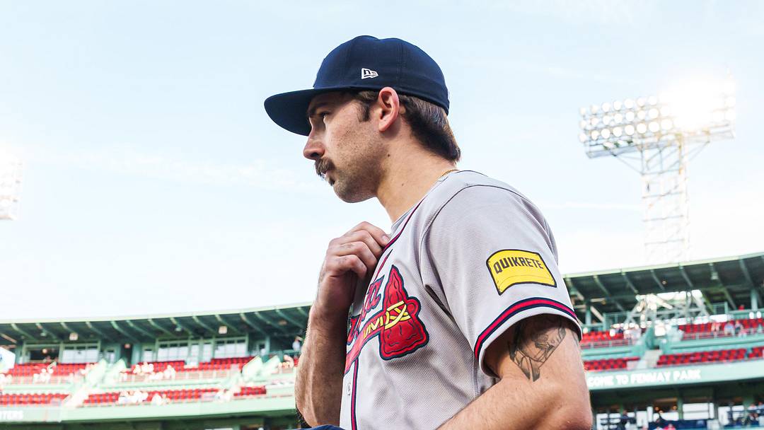 May 26, 2026; Boston, Massachusetts, USA;  Atlanta Braves pitcher Spencer Strider (99) walks to the bullpen before the start of the game against the Boston Red Sox at Fenway Park. Mandatory Credit: David Butler II-Imagn Images