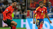 Cristiano Ronaldo e Lamine Yamal medirão forças neste domingo (8)