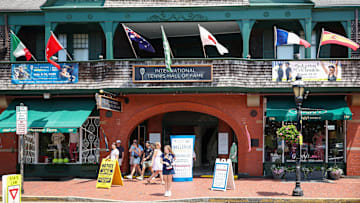 Sunday was opening day of the International Tennis Hall of Fame Open in Newport.