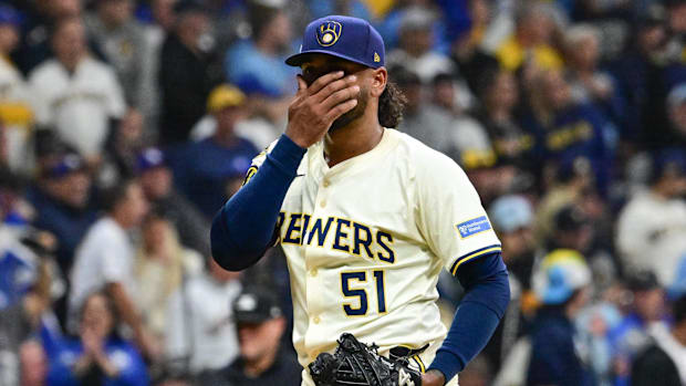 Milwaukee Brewers pitcher Freddy Peralta