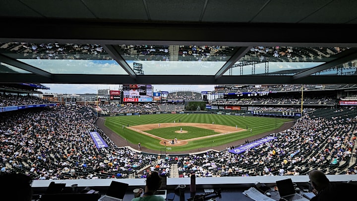 Jun 12, 2025; Denver, Colorado, USA; General view of Coors Field during the game between the San Francisco Giants against the Colorado Rockies.