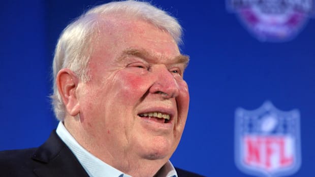 NFL former head coach John Madden during the Madden most valuable protectors award press conference