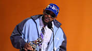 Kendrick Lamar accepts the award for best rap album for “Mr. Morale & The Big Steppers during the 65th Annual Grammy Awards at Crypto.com Arena in Los Angeles on Sunday, Feb. 5, 2023.
