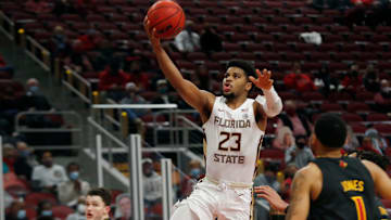 Florida State's MJ Walker lets a shot go over Louisville.01/18/21

Louisville Floridastate 09
