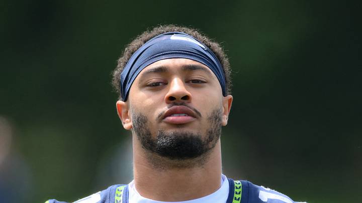 Seattle Seahawks wide receiver Jaxon Smith-Njigba during training camp 