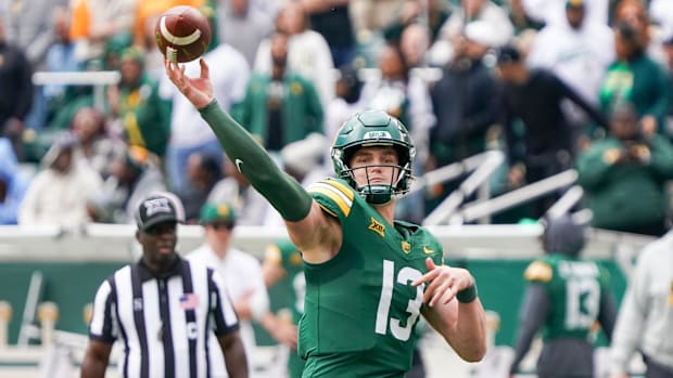 Baylor's Sawyer Robertson is the NCAA's passing leader to this point in the 2025 college football season.