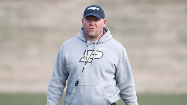 Purdue Boilermakers head coach Barry Odom 