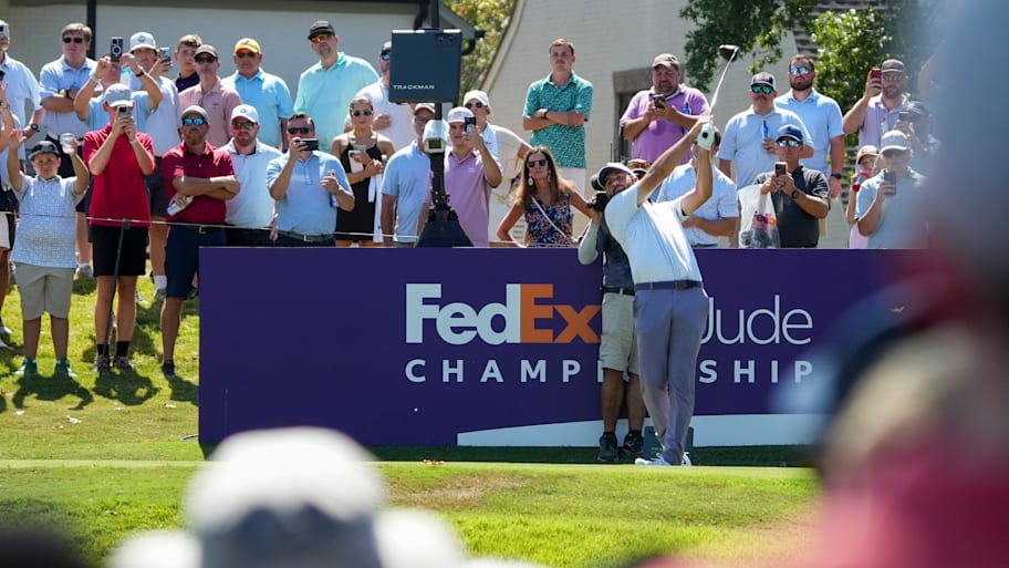 Scottie Scheffler leads the FedExCup standings entering the first playoff event, the FedEx St. Jude Championship.  | Chris Day/The Commercial Appeal / USA TODAY NETWORK